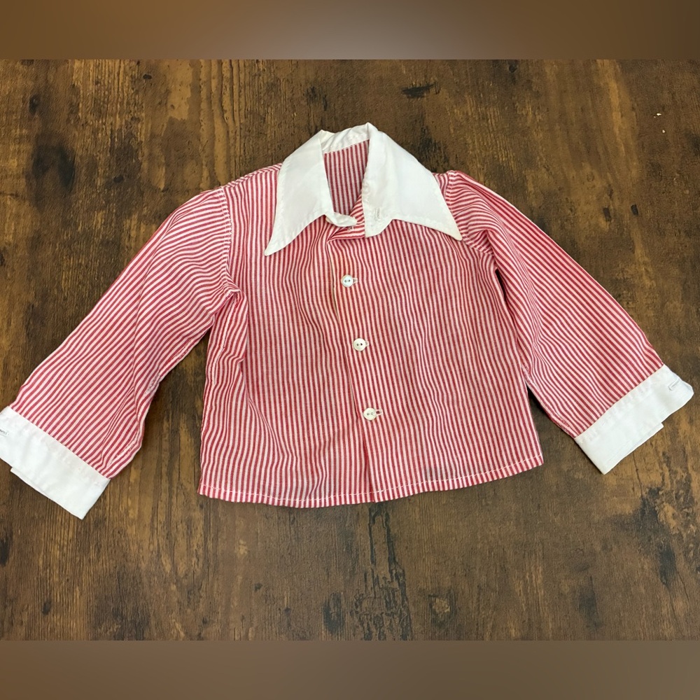 Vintage Baby Boy Collared Shirt